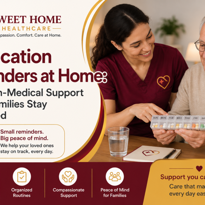 Medication Reminders at Home: How Non-Medical Support Helps Families Stay Organized