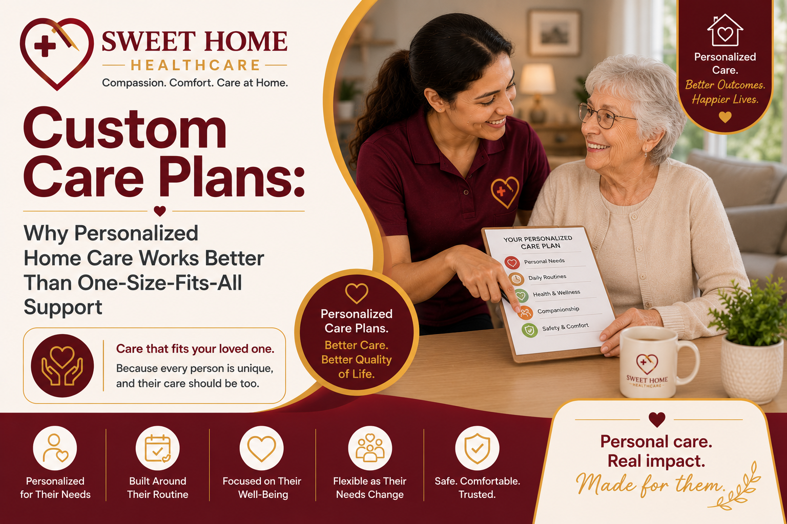 Custom Care Plans: Why Personalized Home Care Works Better Than One-Size-Fits-All Support