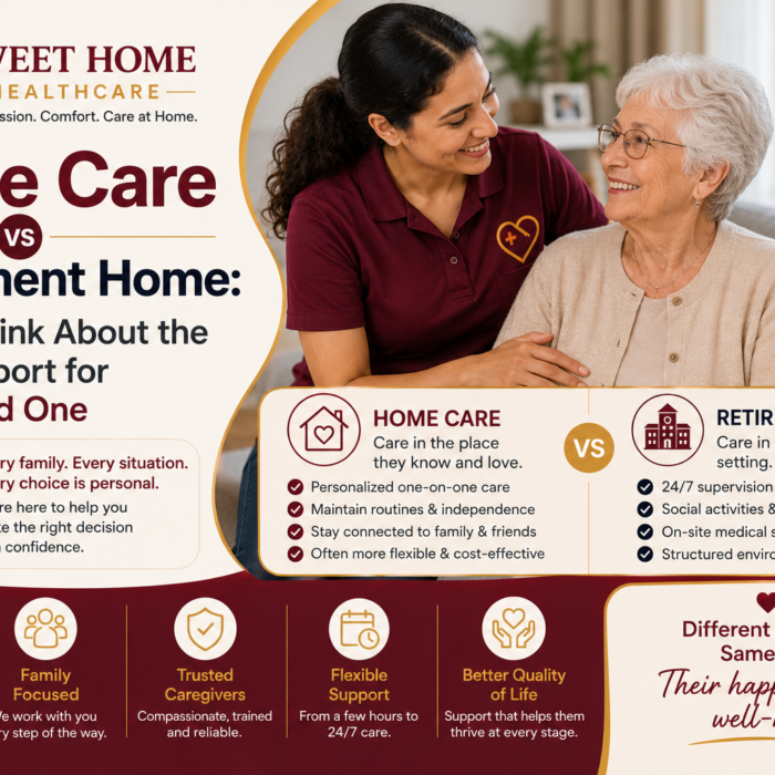 Home Care vs Retirement Home: How to Think About the Right Support for Your Loved One