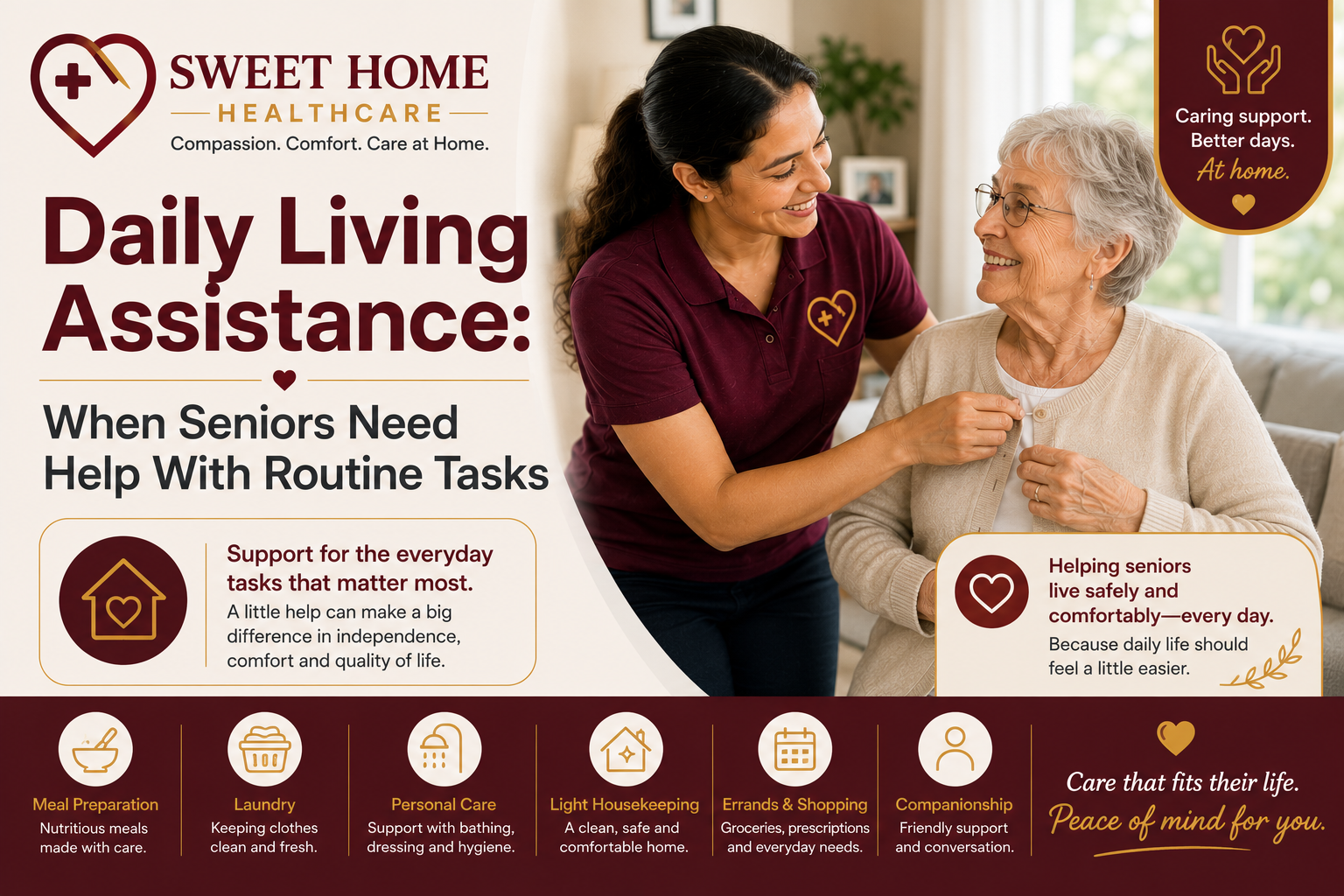 Daily Living Assistance: When Seniors Need Help With Routine Tasks
