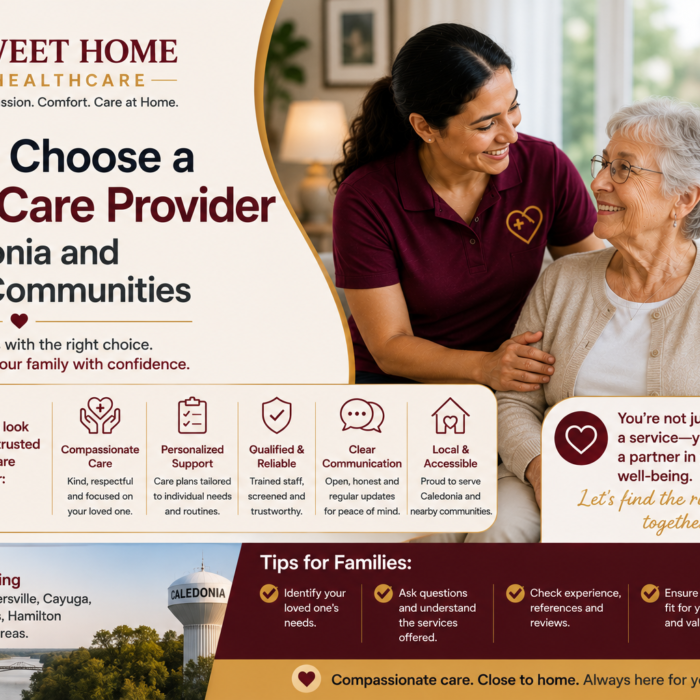 How to Choose a Home Care Provider in Caledonia and Nearby Communities