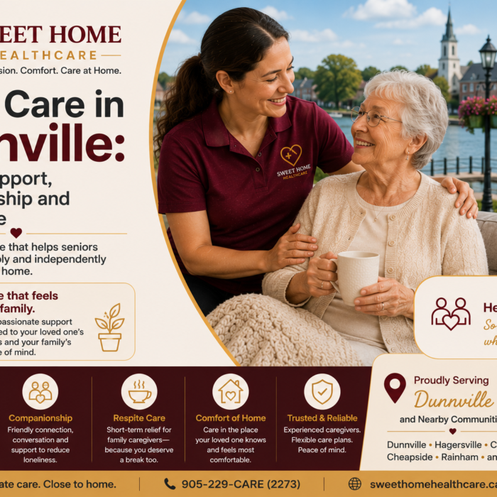 Home Care in Dunnville: Personal Support, Companionship and Respite Care